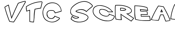VTC Scream it Loud font preview